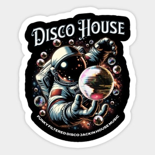 DISCO HOUSE  - Mirrorball Galaxy Sticker